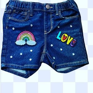 Denim shorts size 5T